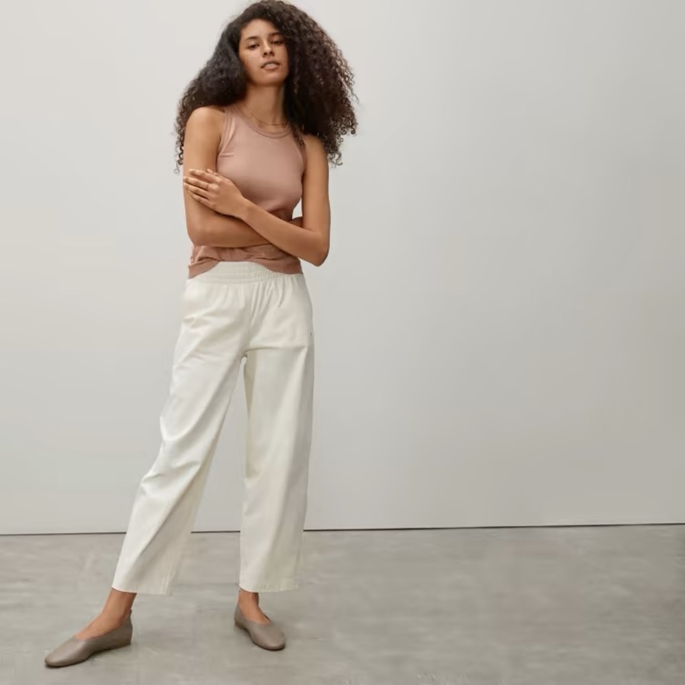 Everlane Pebbled Leather Ballet Flats in Taupe - Picture 4 of 13